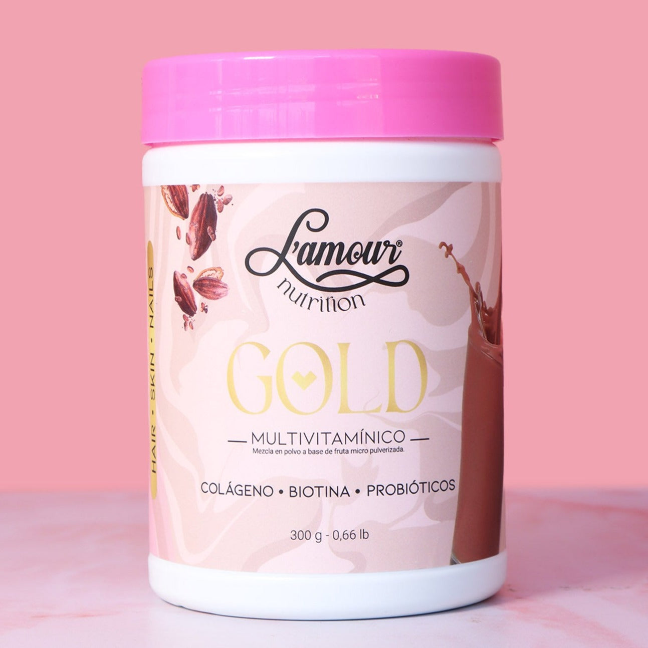 Multivitaminico , Colageno y Biotina Gold L'amour 300 Ml
