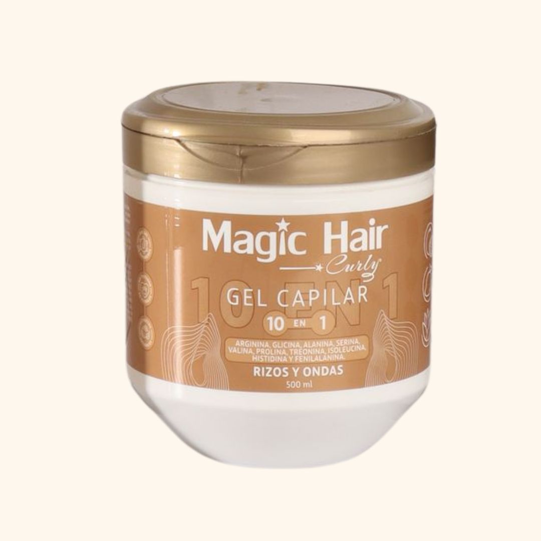 Gel Capilar 10 en 1 Curly 500 Ml Magic Hair