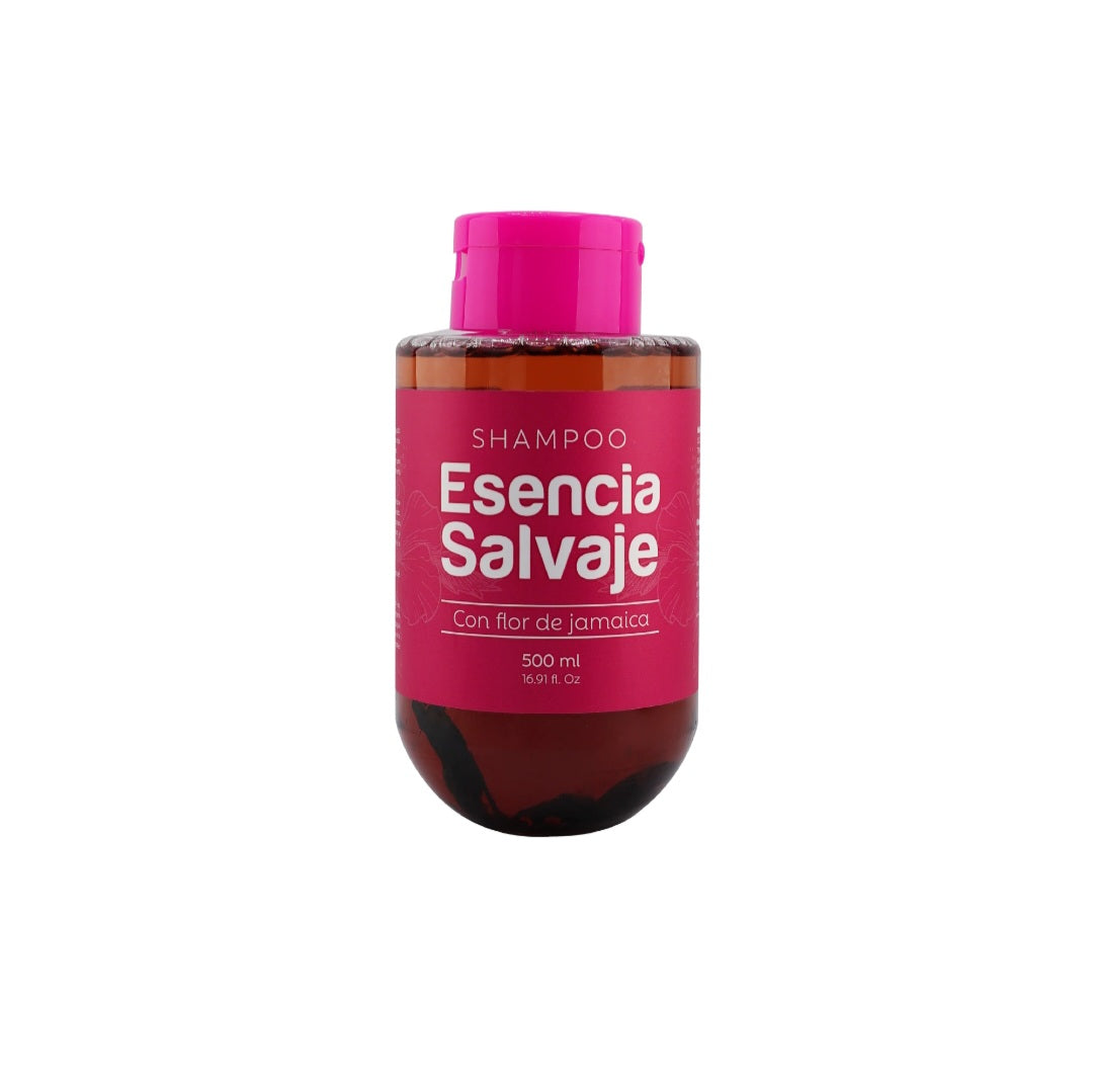 Shampoo Esencia Salvaje con Flor de Jamaica 500 Ml Fruto Salvaje