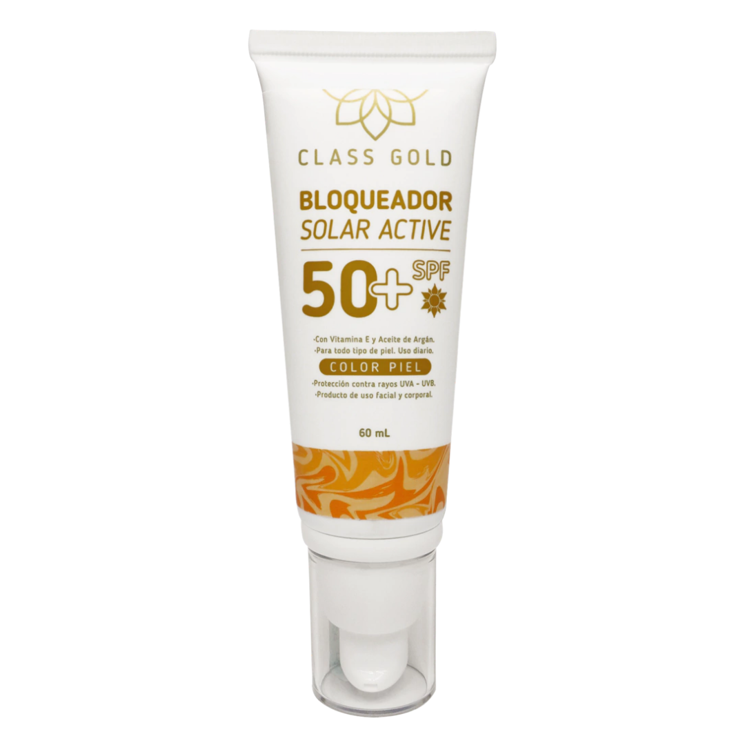 Bloqueador Solar Facial Color Piel Class Gold 60 ml