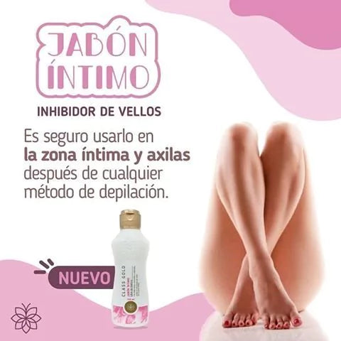 Jabon Intimo Inhibidor de Vellos Class Gold 120 ml
