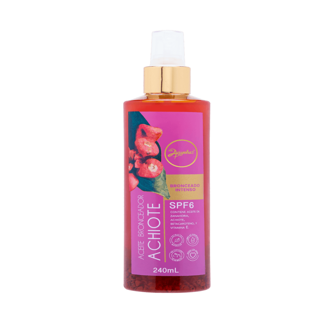 Aceite Bronceador de Achiote FPS 6 Anyeluz 240 ml