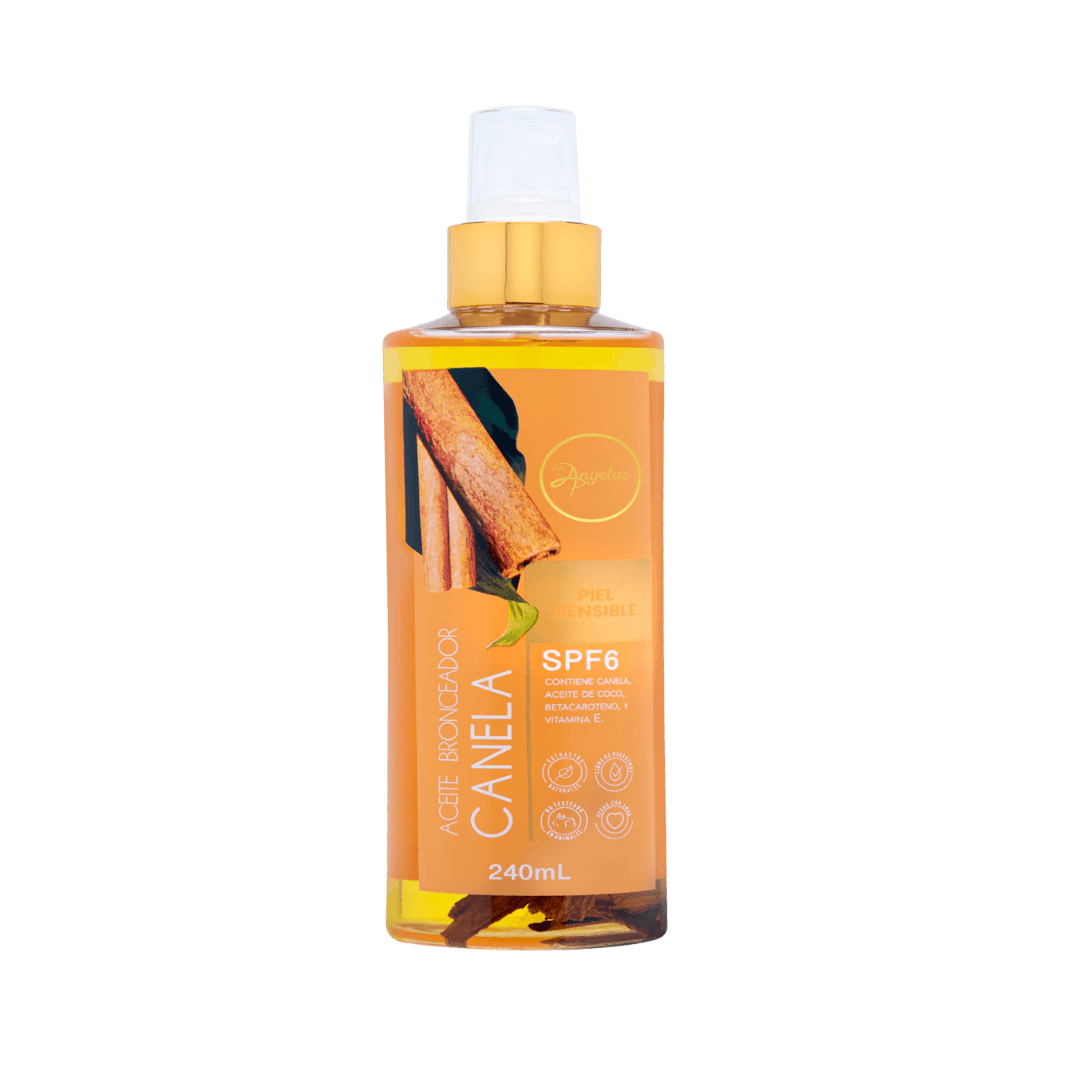 Aceite Bronceador de Canela FPS 6 Anyeluz 240 ml