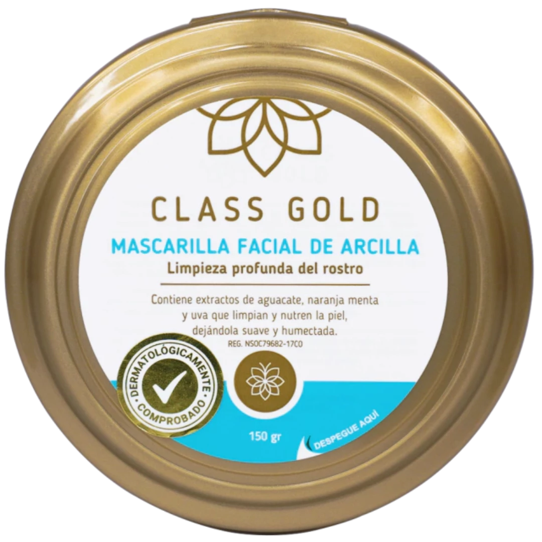 Mascarilla Facial de Arcilla Class Gold 150 grs