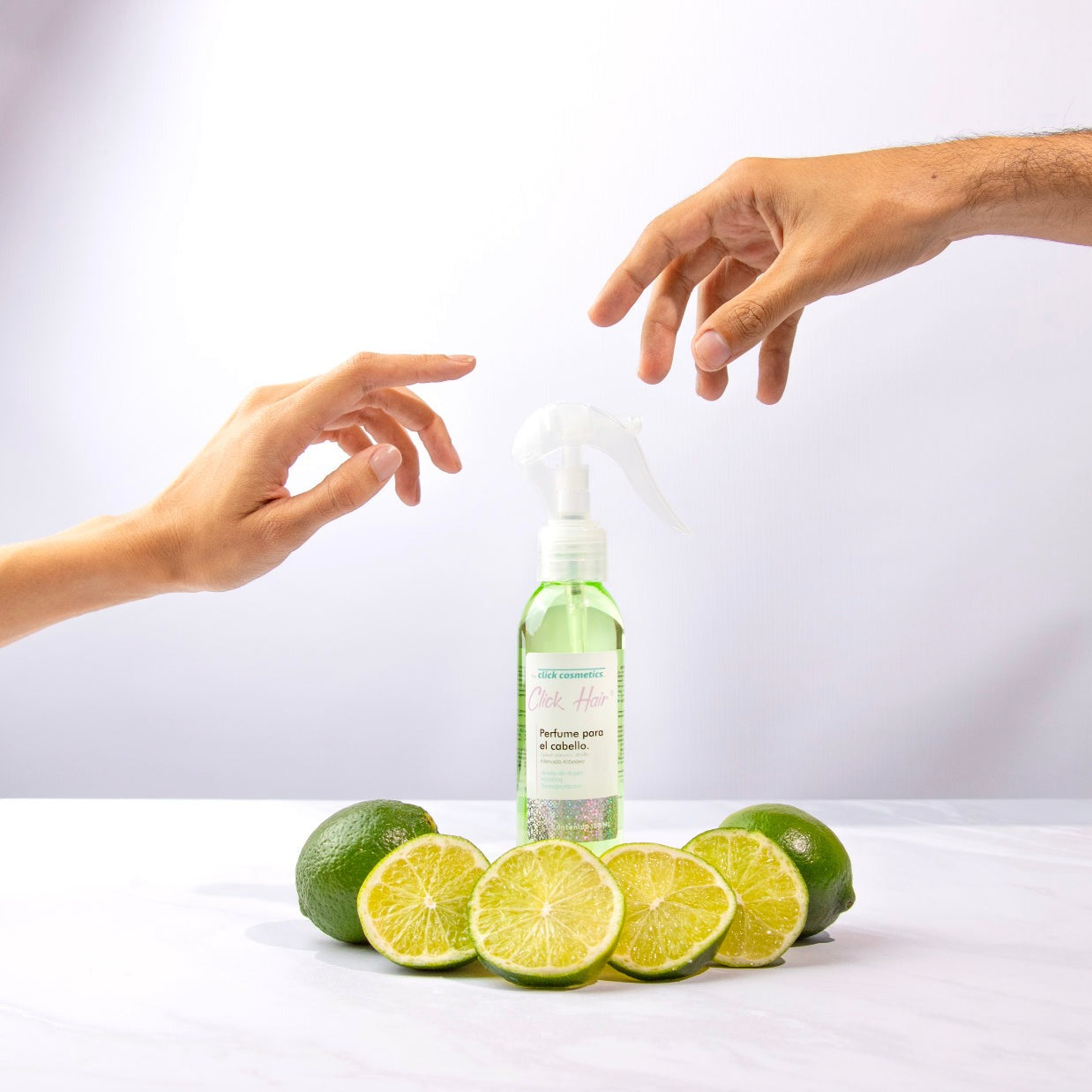 Perfume para el cabello verde Click 120 ml