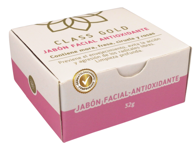 Jabon Facial Antioxidante piel mixta a seca Class Gold 32 grs