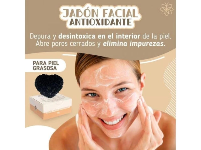 Jabon Facial Antioxidante para piel grasa Class Gold 32 grs