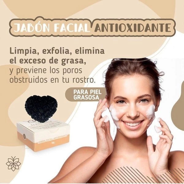 Jabon Facial Antioxidante para piel grasa Class Gold 32 grs