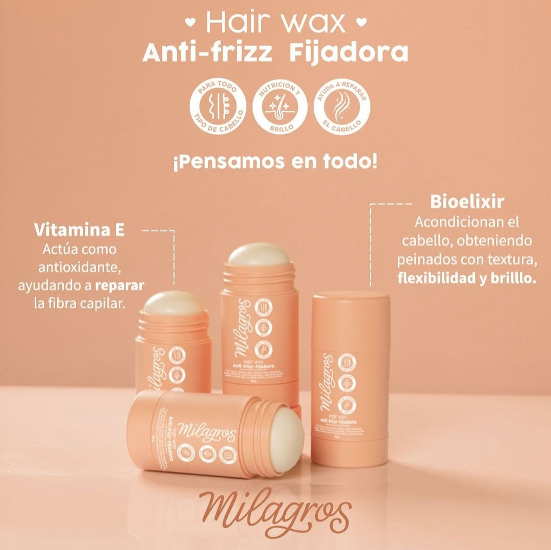 Hair Wax Anti - Frizz Fijadora Milagros