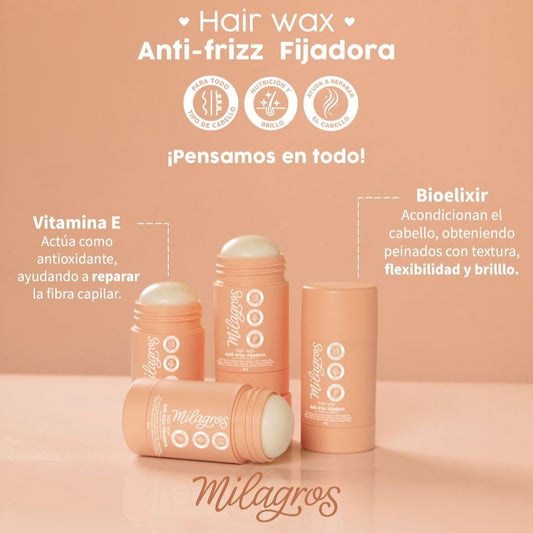 Hair Wax Anti - Frizz Fijadora Milagros
