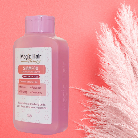 Shampoo crecimiento intensivo cabello seco Magic Hair 500 ml