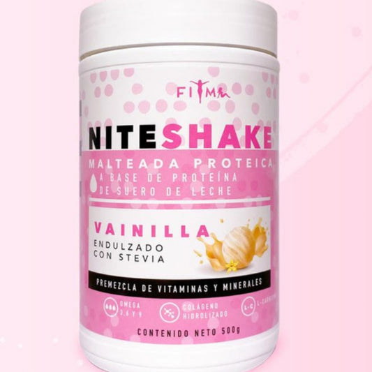 Nite shake malteada vainilla Fitme 500 gr