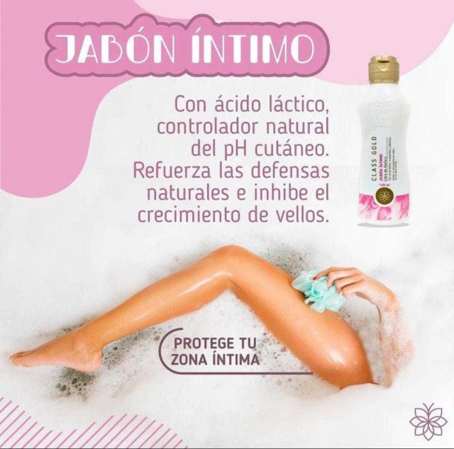 Jabon Intimo Inhibidor de Vellos Class Gold 120 ml