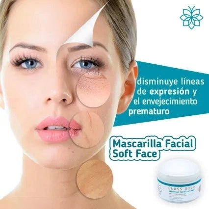 Mascarilla Facial Soft Face Class Gold 120 ml